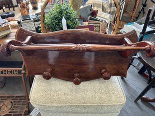Perchero Sombrerero de Pared Vintage (Madera)