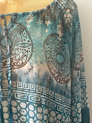 Blusa SPG Jeans Talla Única Turquesa