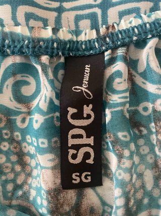 Blusa SPG Jeans Talla Única Turquesa