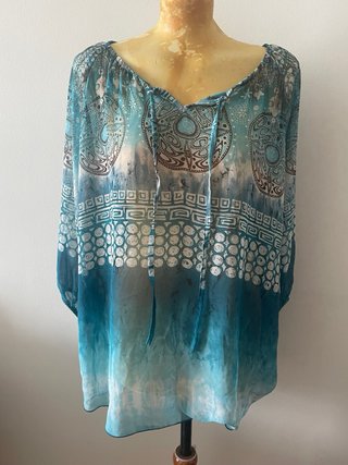 Blusa SPG Jeans Talla Única Turquesa