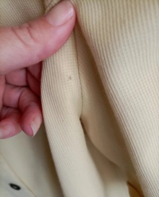 Giacca mezza manica oversize giallo paglierino
