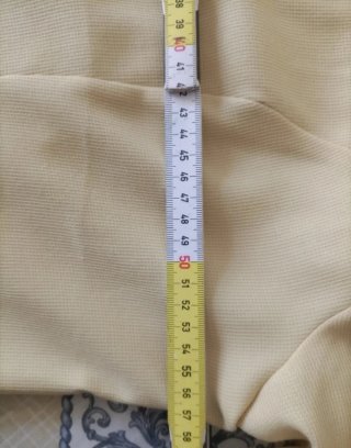 Giacca mezza manica oversize giallo paglierino