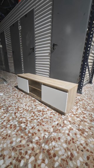 Mueble TV Roble y Blanco 180cm