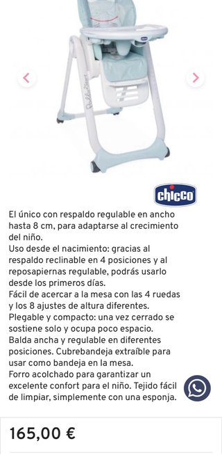 Trona Chicco Polly2Start Verde Agua