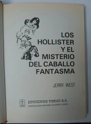 Libro Los Hollister y el misterio del caballo 1985