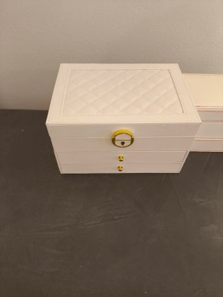 2Portagioie bianco e oro