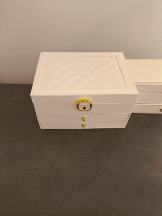 2Portagioie bianco e oro