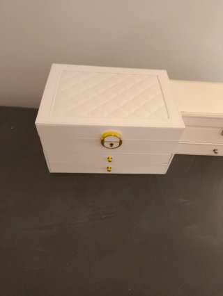 2Portagioie bianco e oro