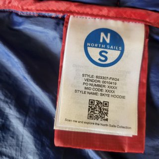 Chaqueta North Sails Roja Talla XL