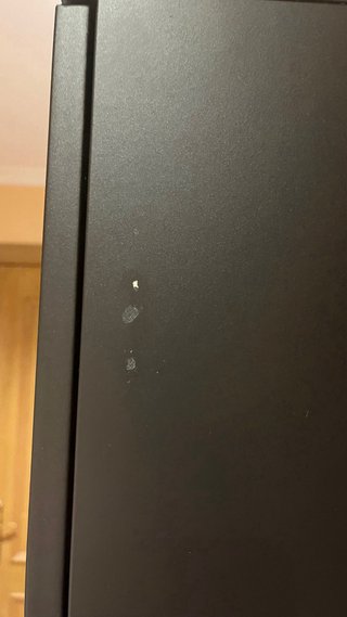 Vetrina Nera con Porte in Vetro