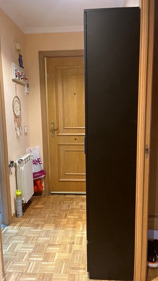 Vetrina Nera con Porte in Vetro