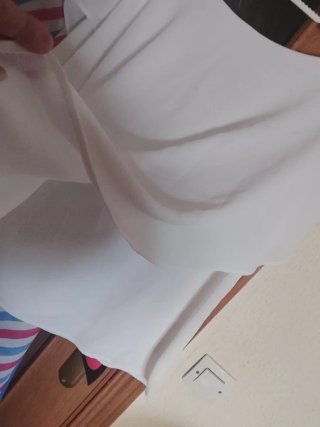 Blusa asimétrica manga corta