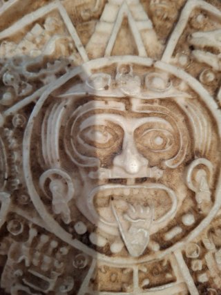 Calendario Azteca Piedra Beige/Marrón