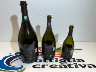Tris Dom Pérignon Luminous Rosé bottiglie vuote