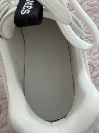 Zapatillas Hermes Blancas y Grises