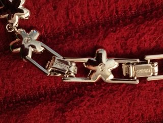 Pulsera Swarovski Flores Plata