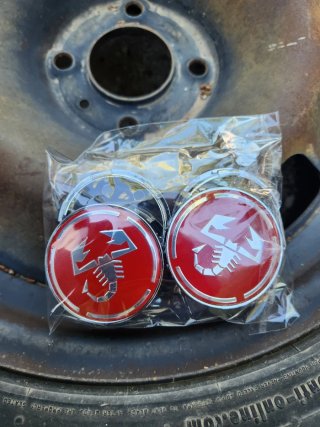 Tapas de buje Abarth (Set de 4)
