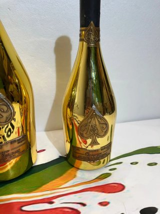 Tris Armand de Brignac Gold bottiglie vuote