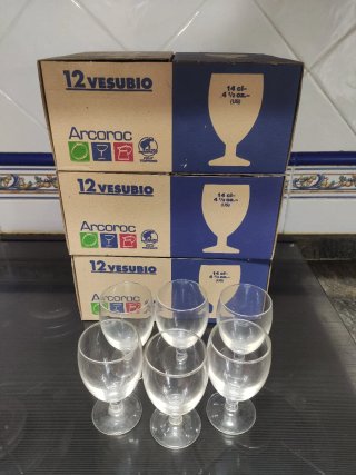 3 Scatole di Calici Vino Arcoroc Vesuio