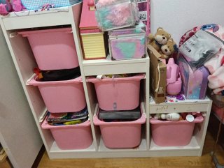 Muebles organizadores con cajones