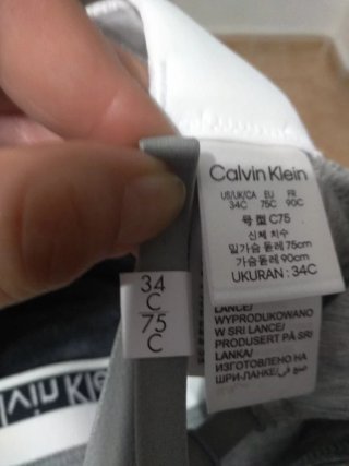 Sujetador Calvin Klein Gris y Blanco