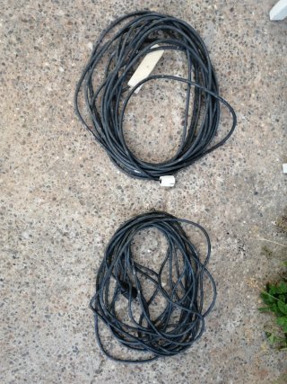 Cables eléctricos enrollados