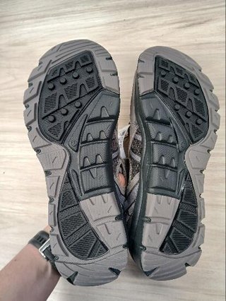 Sandalias cerradas de senderismo hombre, NH500 Fresh gris