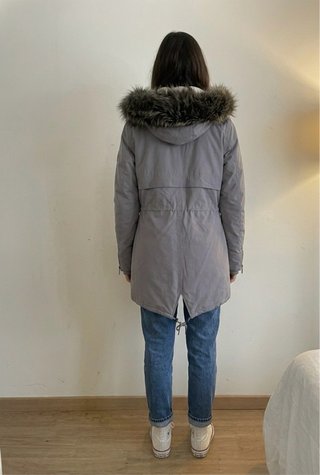 Chaquetón O’Neill gris lila mujer M abrigo