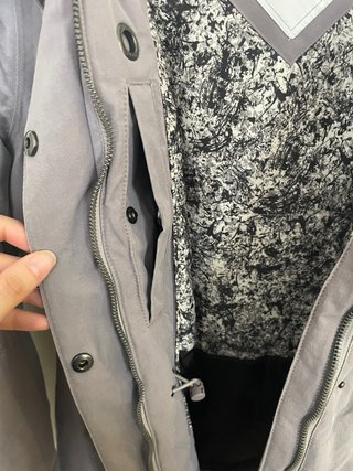 Chaquetón O’Neill gris lila mujer M abrigo
