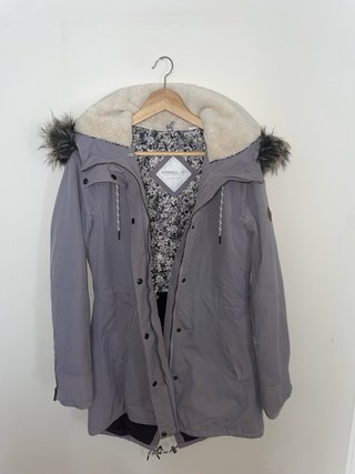Chaquetón O’Neill gris lila mujer M abrigo
