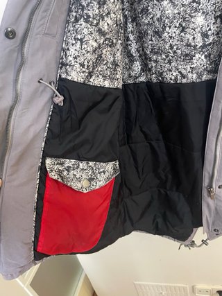 Chaquetón O’Neill gris lila mujer M abrigo