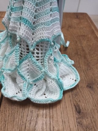 Vestido Crochet Barbie Hecho a Mano