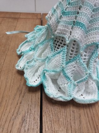 Vestido Crochet Barbie Hecho a Mano