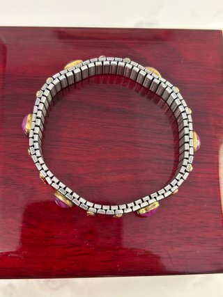 Pulsera acero y oro