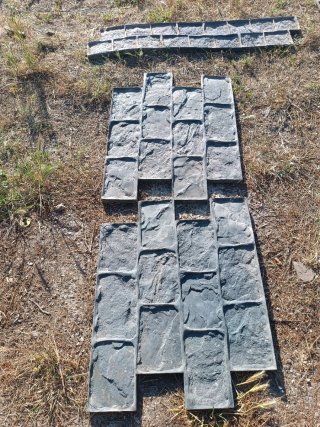 Placas hormigón impreso imitación piedra