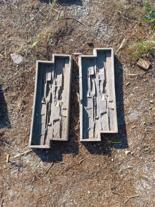 Placas hormigón impreso imitación piedra