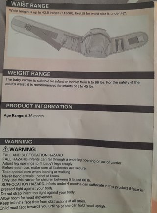 Mochila portabebés ergonómica