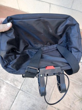 Cesta para bicicleta negra