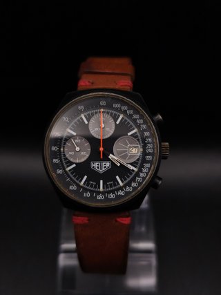 Heuer 13.1 Cronógrafo PVD Negro 1979 - Pre-Tag