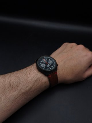 Heuer 13.1 Cronógrafo PVD Negro 1979 - Pre-Tag