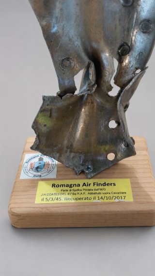 Fragmento histórico original de Spitfire RAF WW2