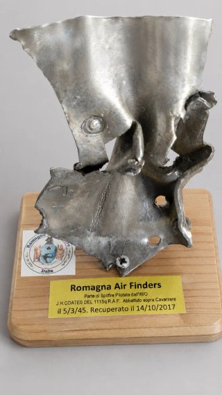 Fragmento histórico original de Spitfire RAF WW2