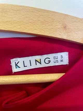 Vestido corto rojo Kling Talla M
