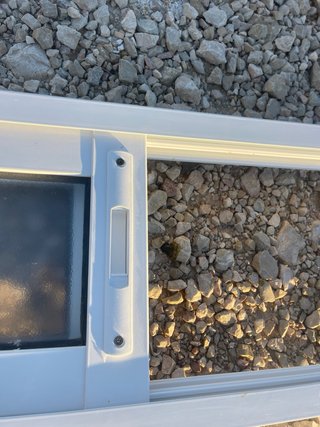 Ventana corredera aluminio blanca