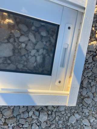 Ventana corredera aluminio blanca