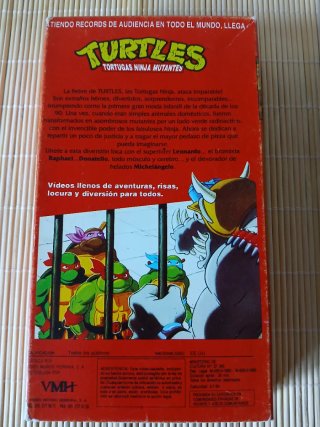 VHS Tortugas Ninja: Tortugas al Ataque. Animación
