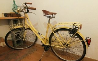 Bicicleta Paseo Retro crema