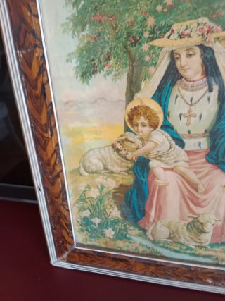 Cuadro antiguo Divina Pastora