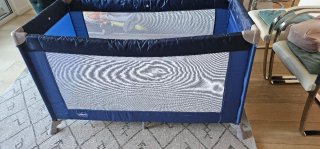 Cuna de viaje plegable azul CHICCO