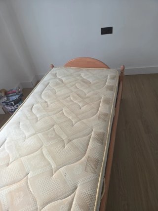 Cama individual 90cm con somier